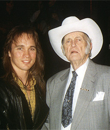 Chris Eaton with Bill Monroe